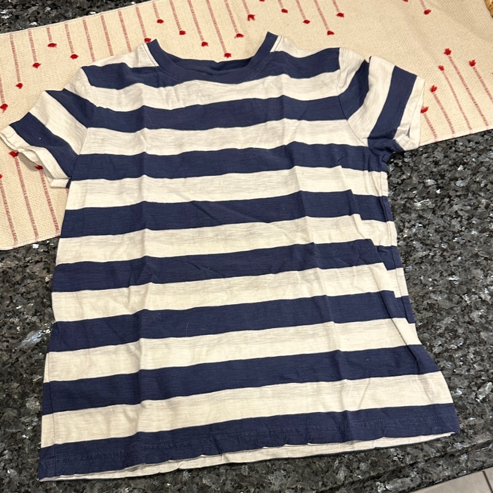 Primary Blue and White Striped Short Sleeve Tee New!